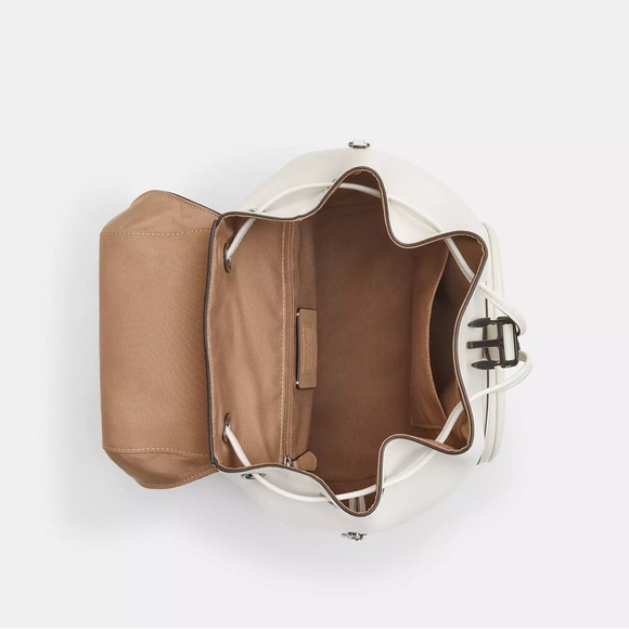 Coach Ivory Leather Backpack (Pace) - Picture 4 of 5